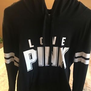 Pink black hoodie